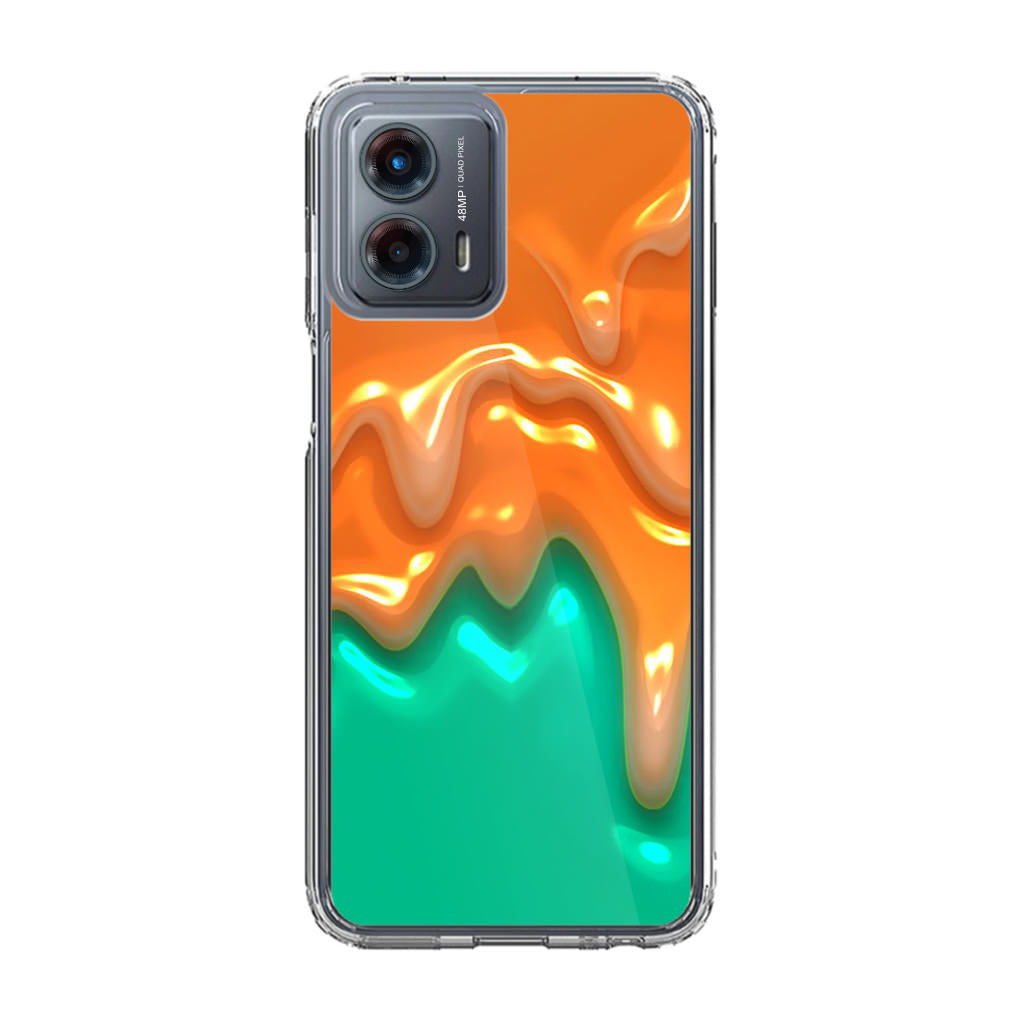 Orange Paint Dripping Motorola Moto G 5G 2023 Case