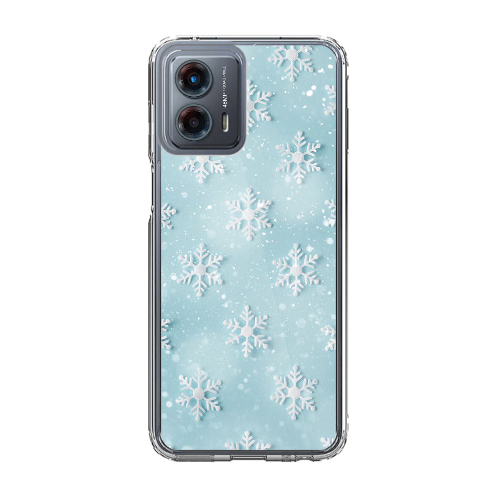 Snowflakes Pattern Motorola Moto G 5G 2023 Case