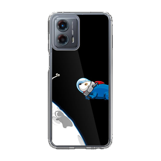 Space Dog Chasing A Bone Motorola Moto G 5G 2023 Case