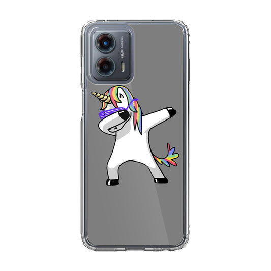 Unicorn Dabbing Grey Motorola Moto G 5G 2023 Case