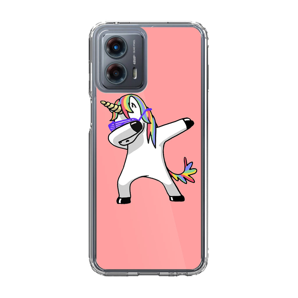 Unicorn Dabbing Pink Motorola Moto G 5G 2023 Case