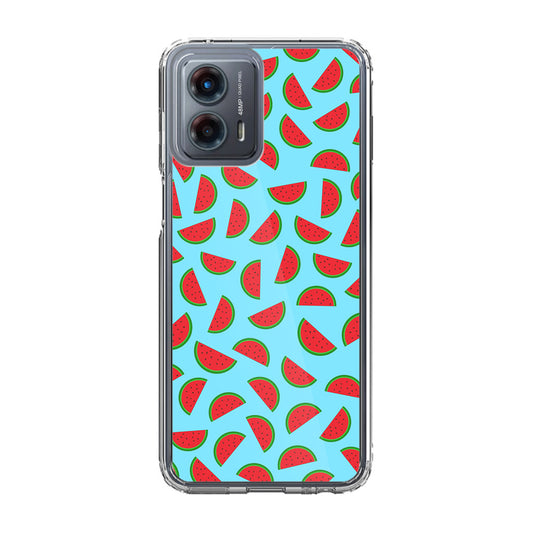 Watermelon Fruit Pattern Blue Motorola Moto G 5G 2023 Case