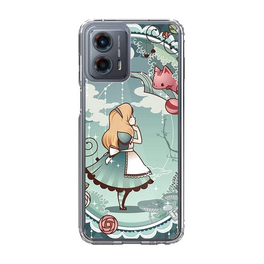 Alice And Cheshire Cat Poster Motorola Moto G 5G 2023 Case