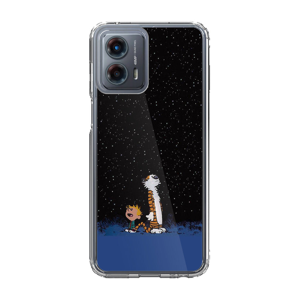 Calvin and Hobbes Space Motorola Moto G 5G 2023 Case