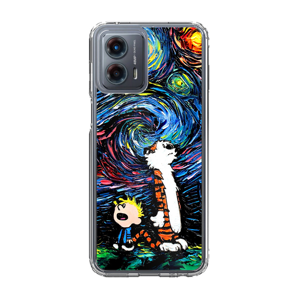 Calvin Art At Starry Night Motorola Moto G 5G 2023 Case