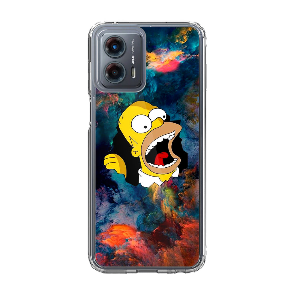 Homer Behind The Black Hole Motorola Moto G 5G 2023 Case