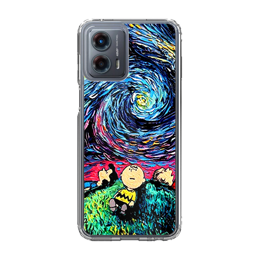 Peanuts At Starry Night Motorola Moto G 5G 2023 Case