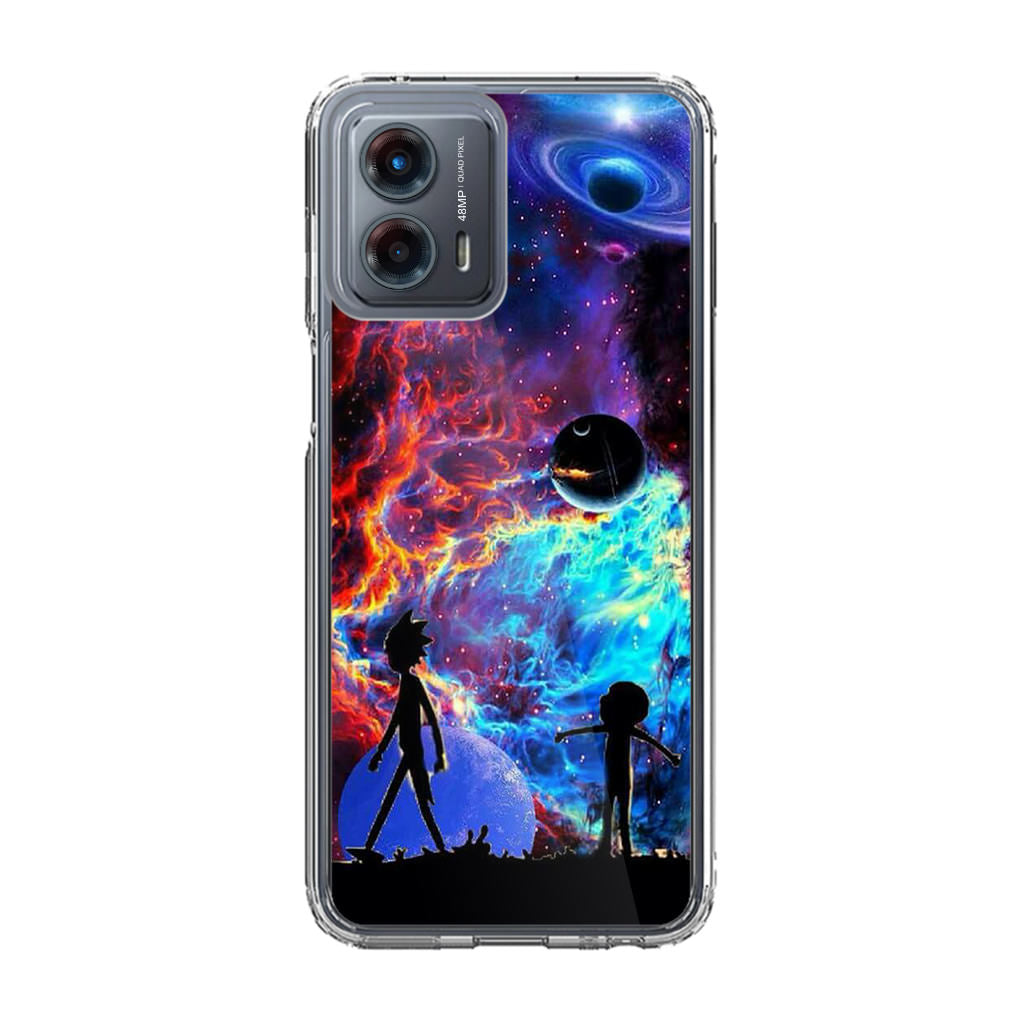 Rick And Morty Flat Galaxy Motorola Moto G 5G 2023 Case