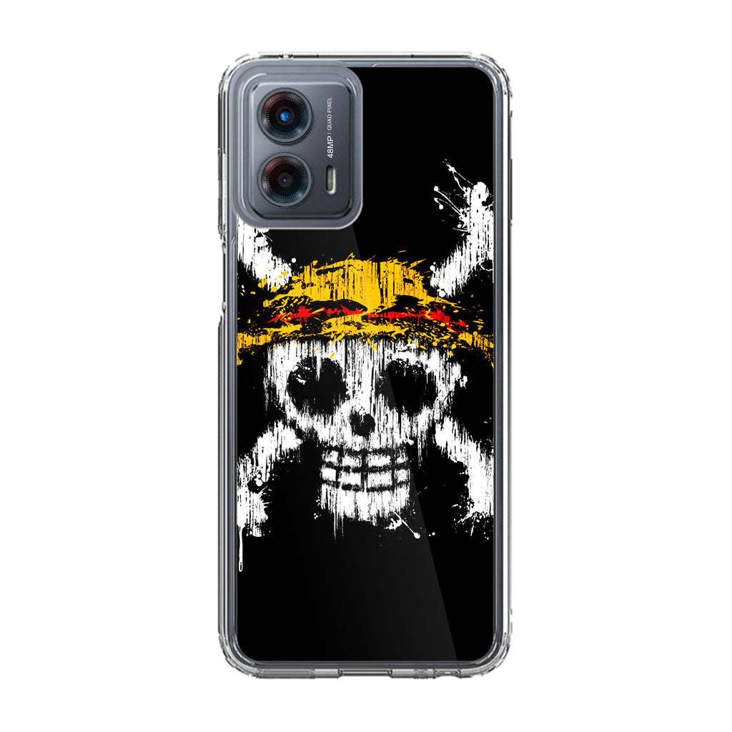 Straw Hat Pirate Logo Paint Motorola Moto G 5G 2023 Case