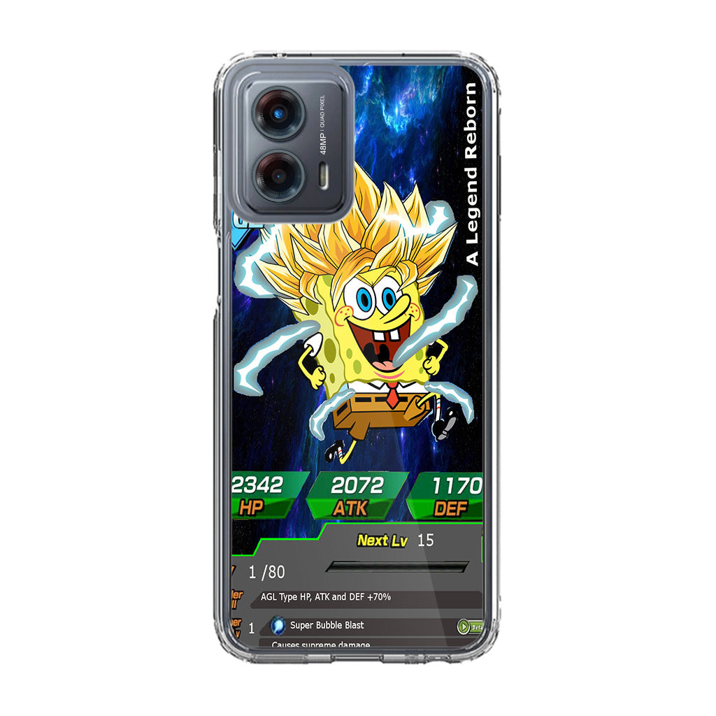 Super Saiyan Spongebob Card Motorola Moto G 5G 2023 Case