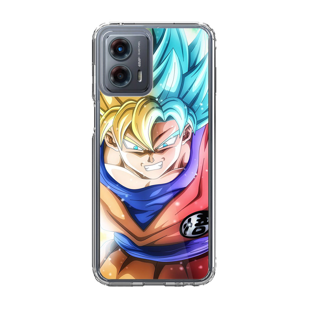 Goku SSJ 1 to SSJ Blue Motorola Moto G 5G 2023 Case