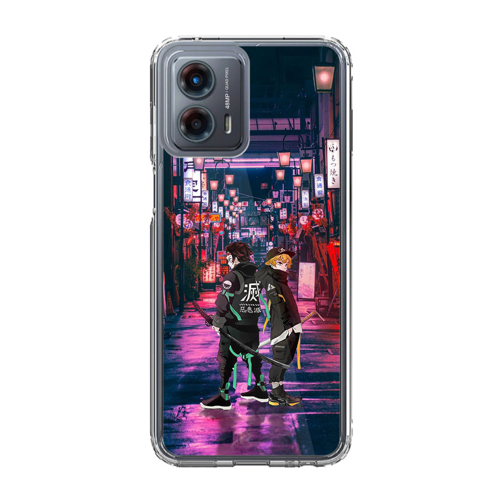 Tanjiro And Zenitsu in Style Motorola Moto G 5G 2023 Case