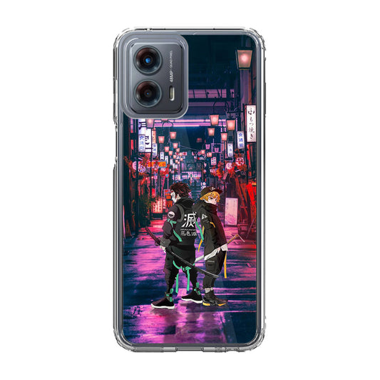 Tanjiro And Zenitsu in Style Motorola Moto G 5G 2023 Case