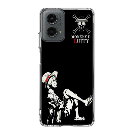 Monkey D Luffy Black And White Motorola Moto G 5G 2024 Case