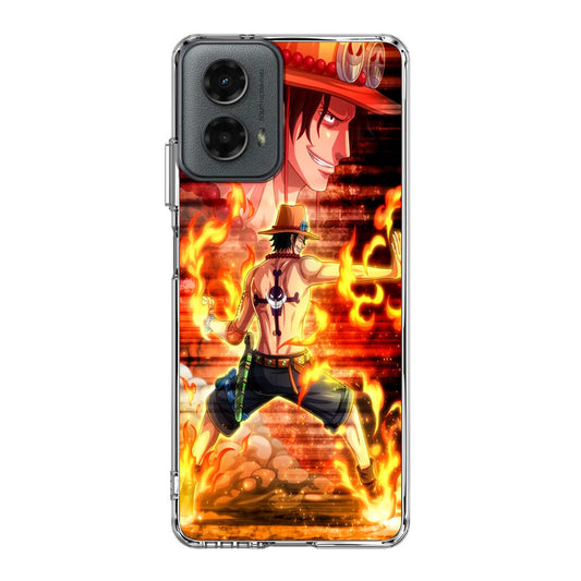 Portgas D Ace One Piece Motorola Moto G 5G 2024 Case