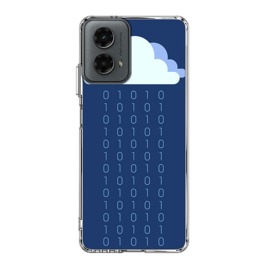 Abstract Binary Minimalist Motorola Moto G 5G 2024 Case