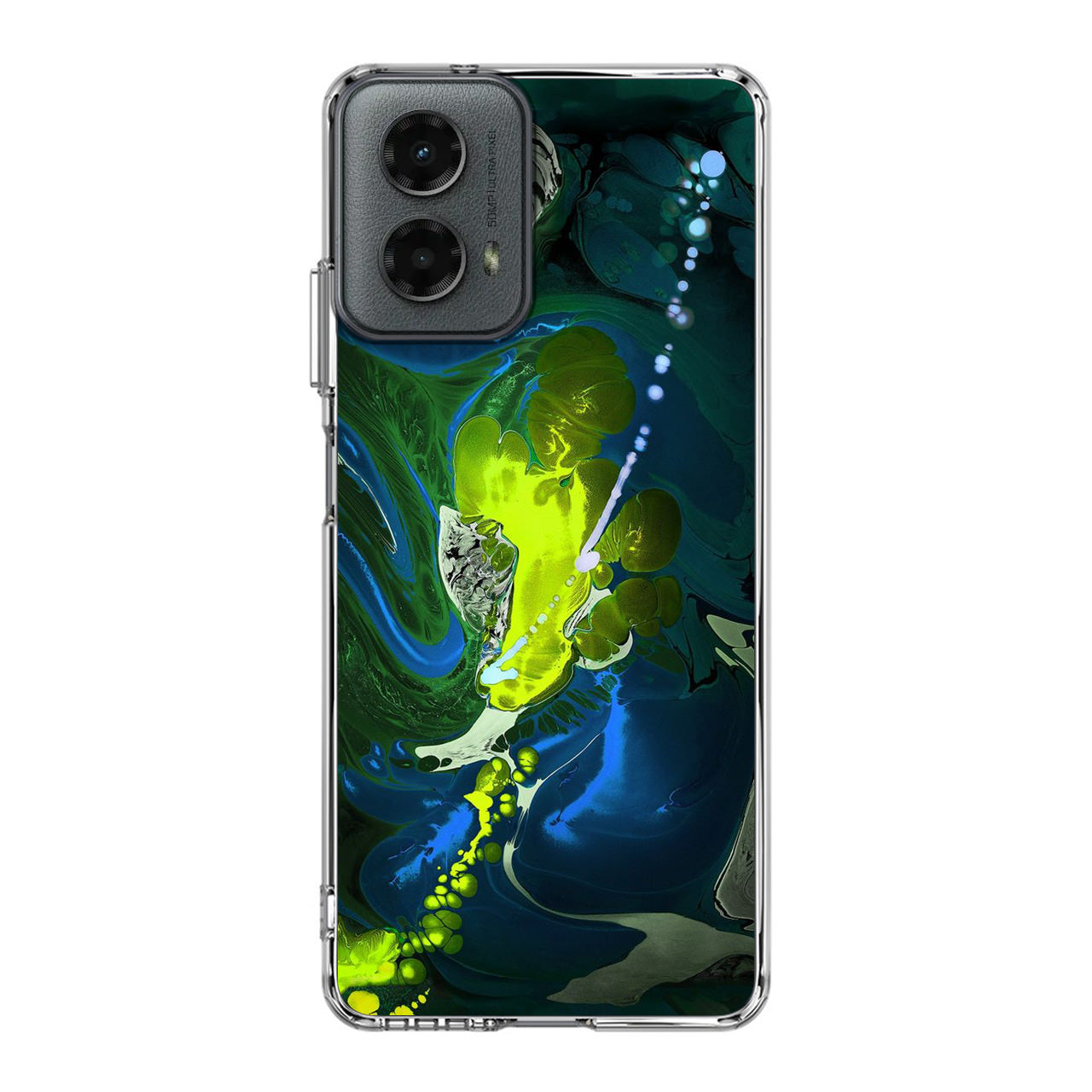 Abstract Green Blue Art Motorola Moto G 5G 2024 Case