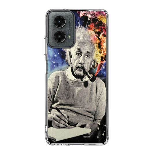 Albert Einstein Smoking Motorola Moto G 5G 2024 Case