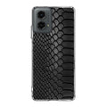 Black Snake Skin Texture Motorola Moto G 5G 2024 Case