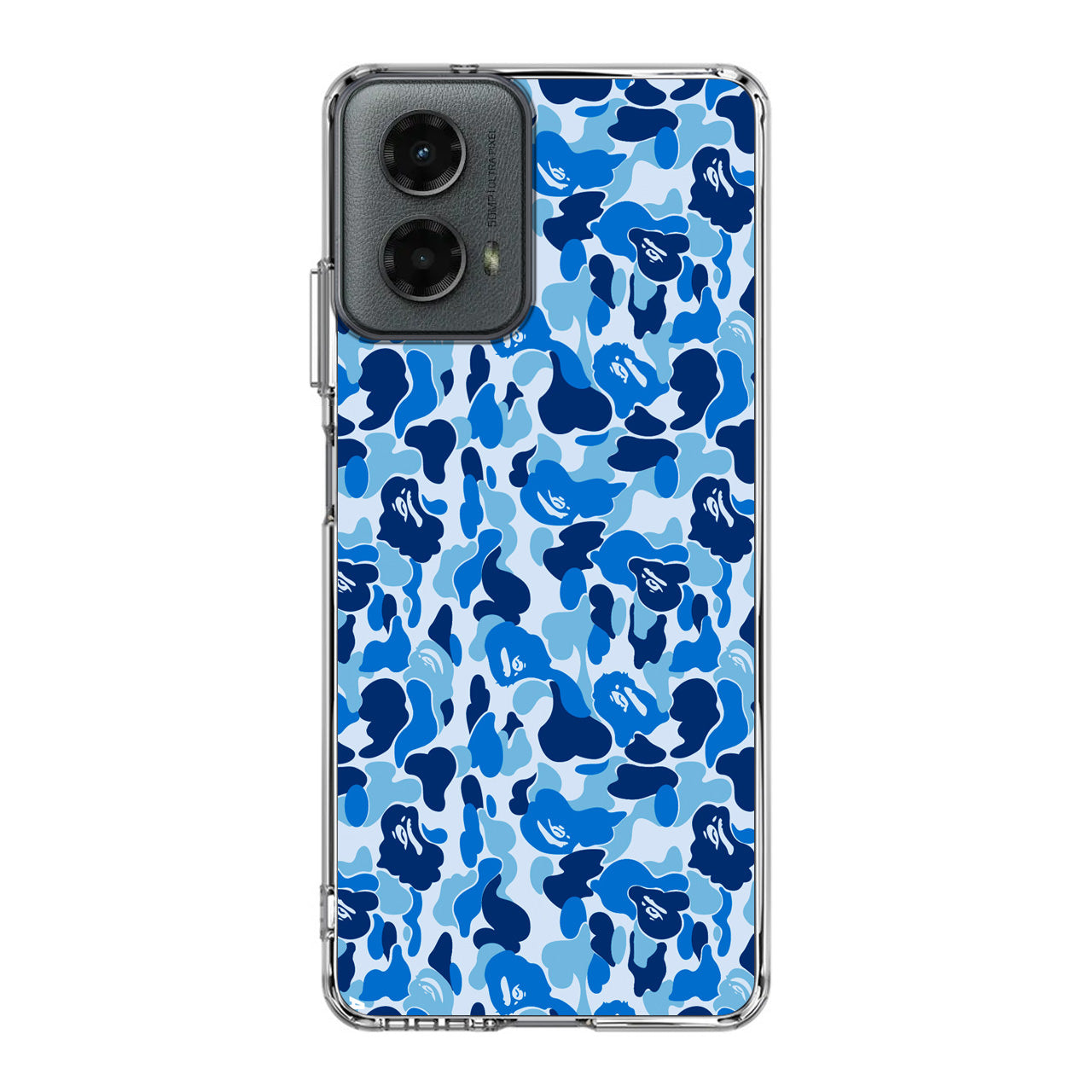 Blue Camo Motorola Moto G 5G 2024 Case