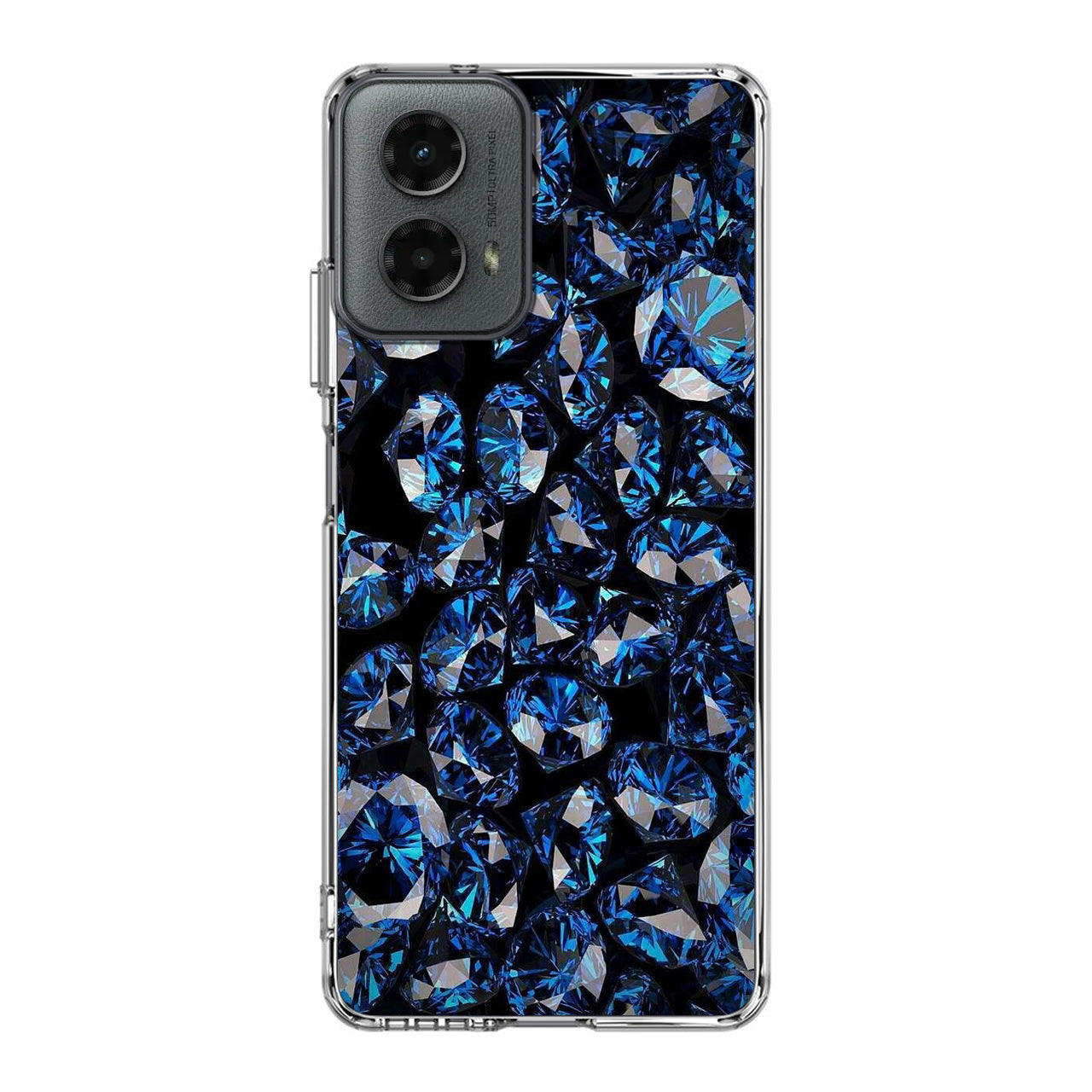 Blue Diamonds Pattern Motorola Moto G 5G 2024 Case
