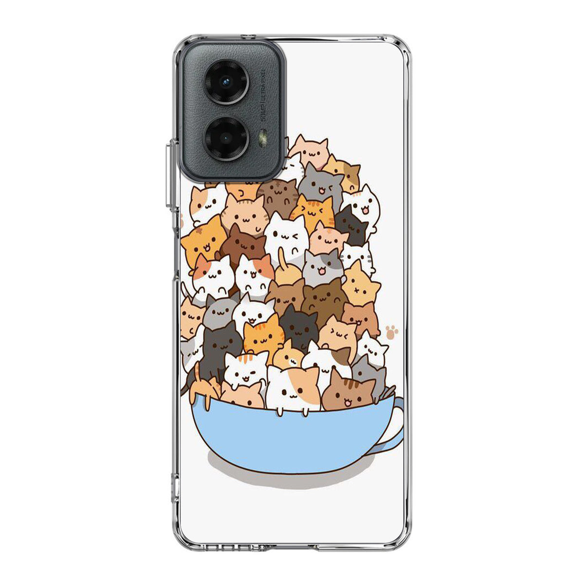 Cats on A Bowl Motorola Moto G 5G 2024 Case
