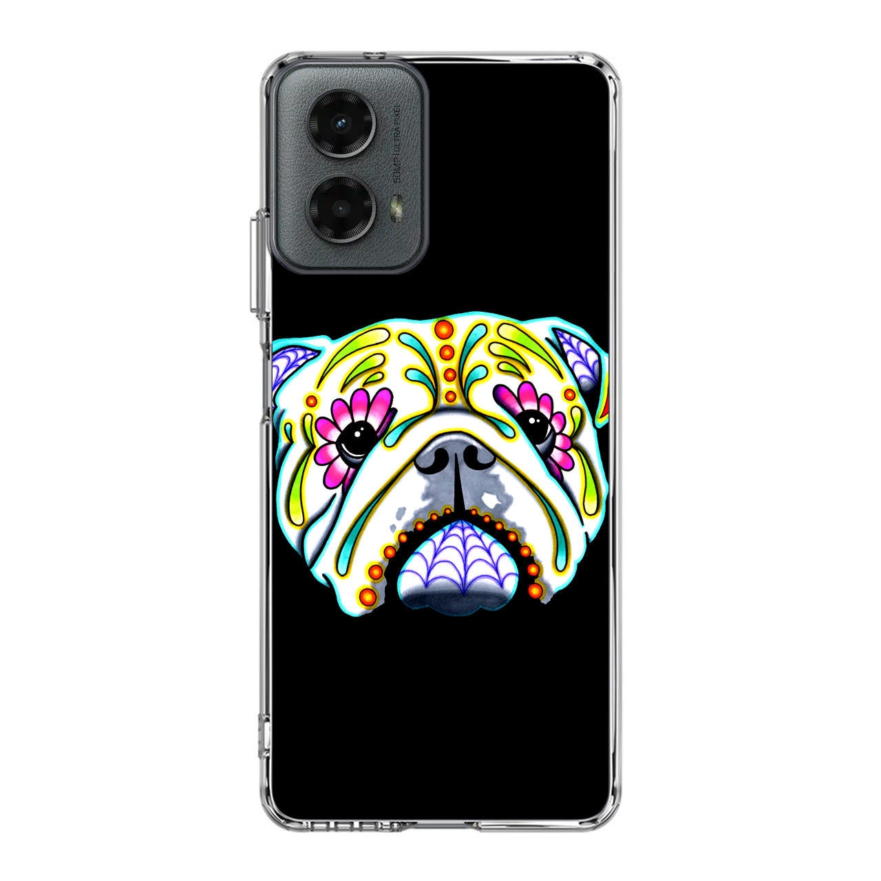 Colorful Bulldog Art Motorola Moto G 5G 2024 Case