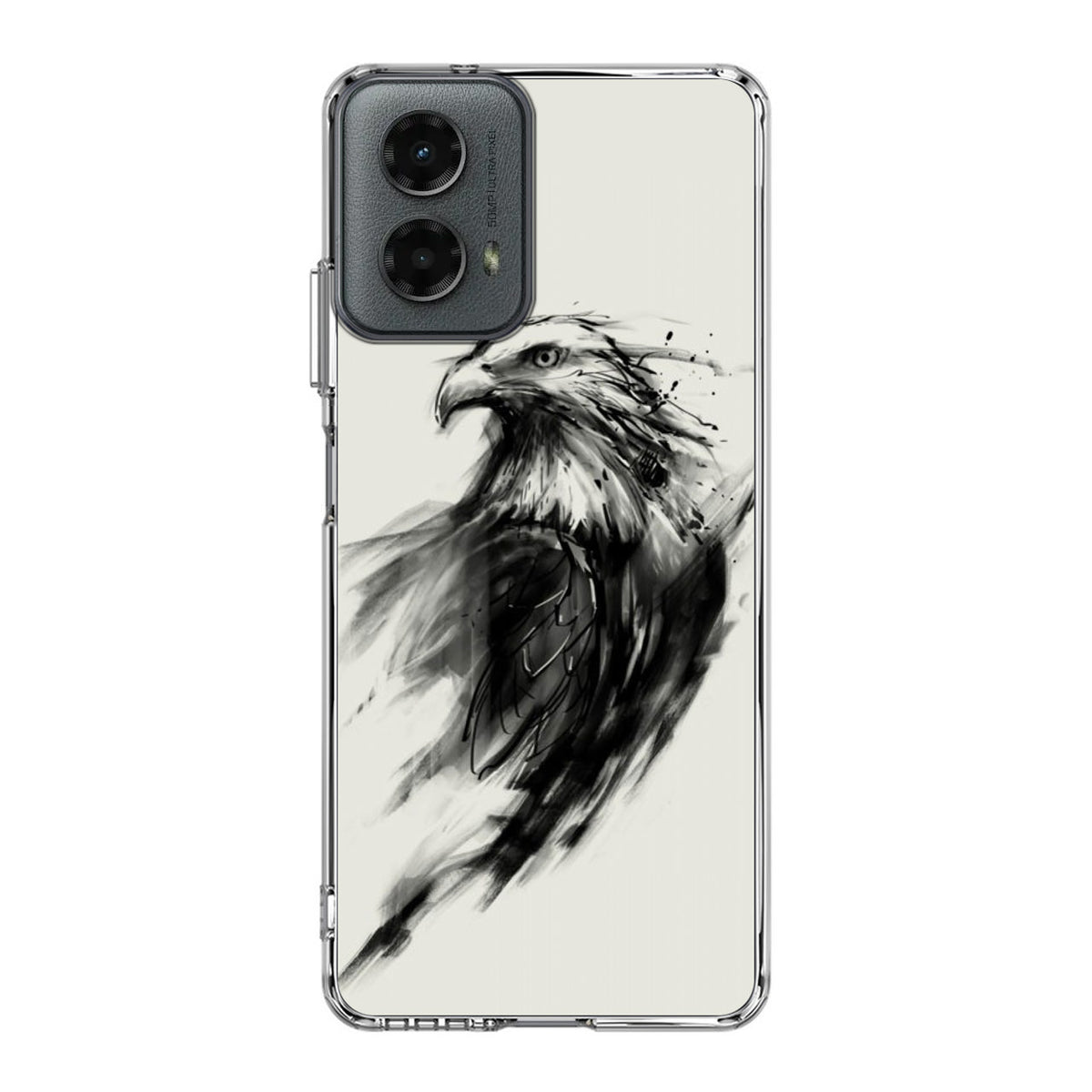Eagle Art Black Ink Motorola Moto G 5G 2024 Case