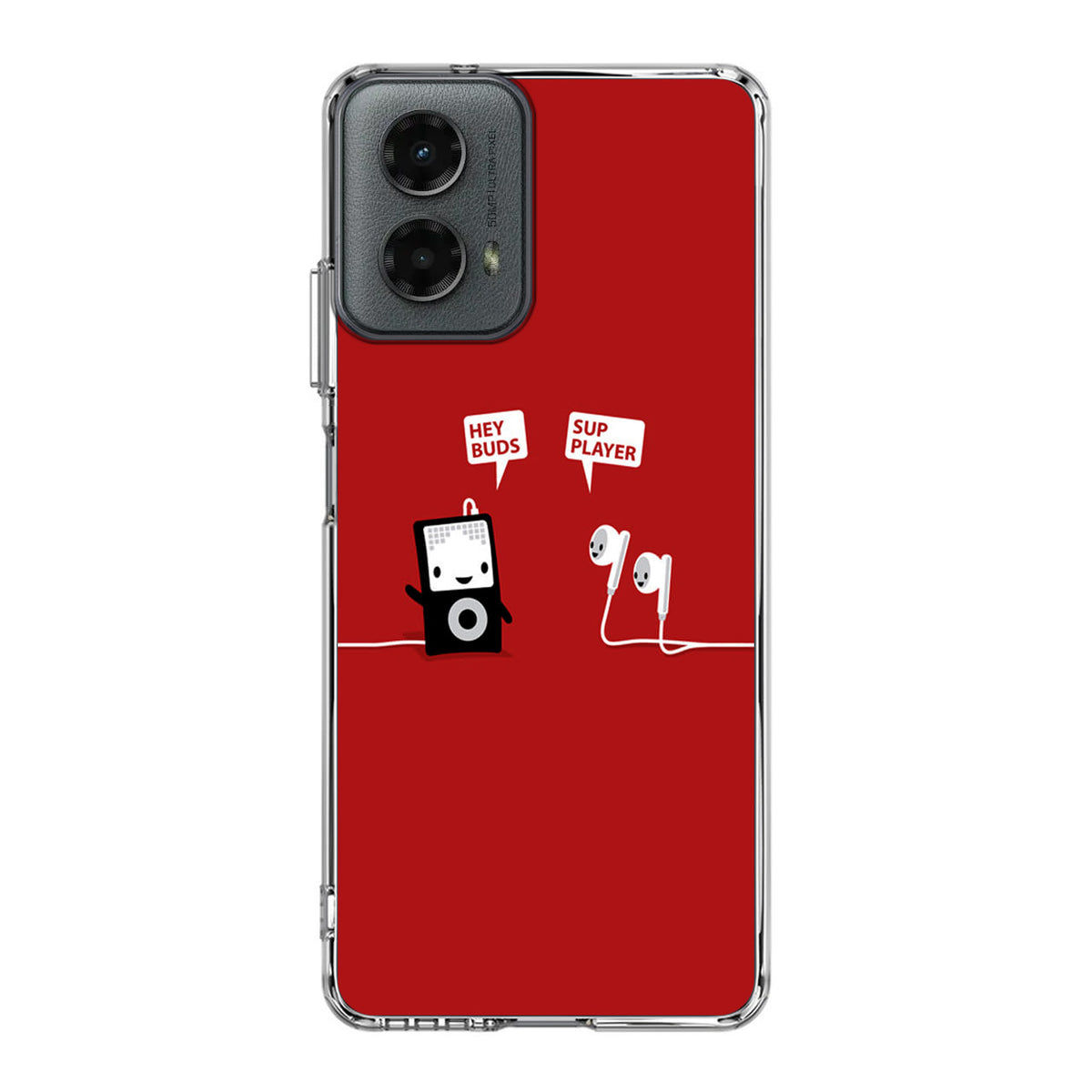 Funny Music Headphones Player Buds Motorola Moto G 5G 2024 Case