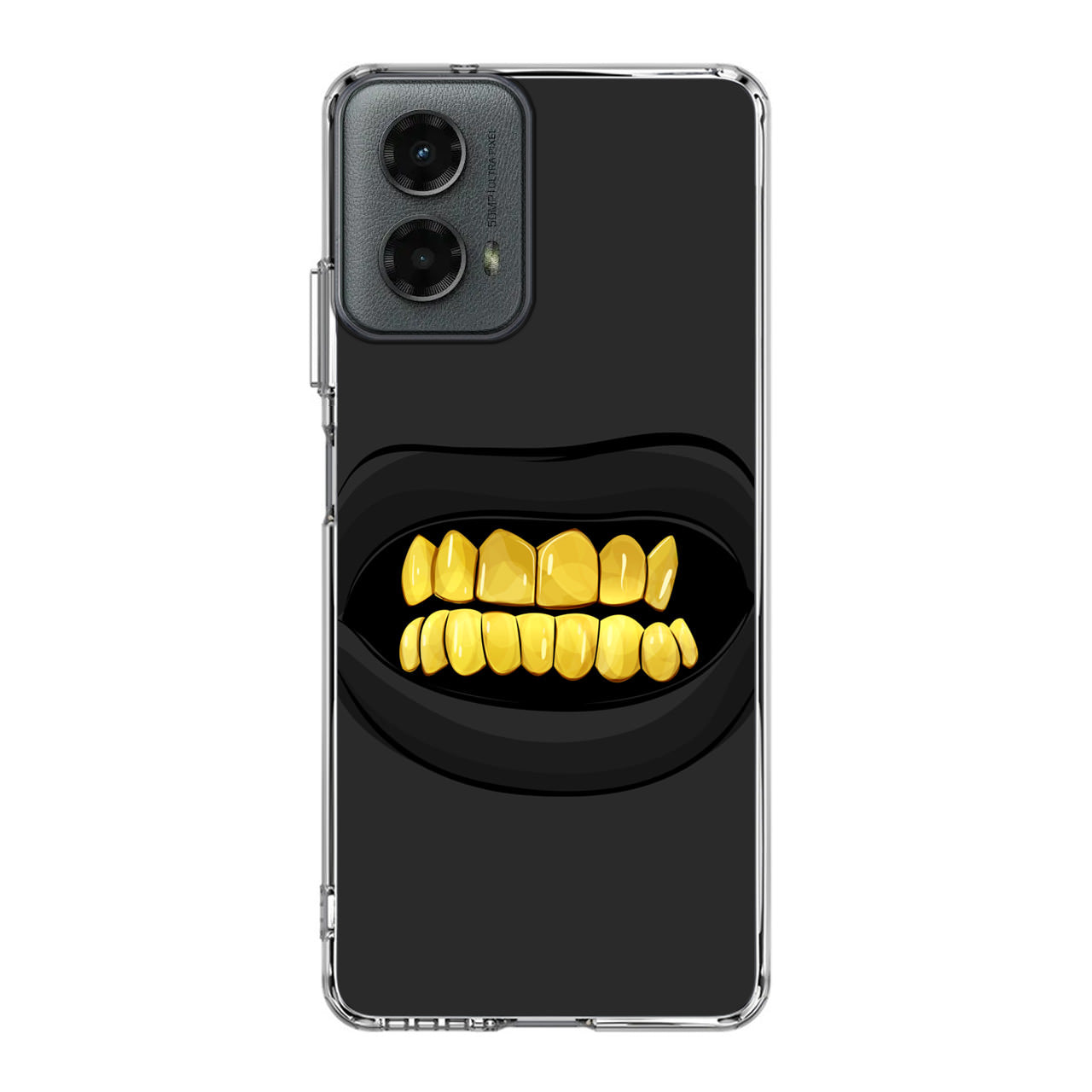 Gold Grillz Motorola Moto G 5G 2024 Case