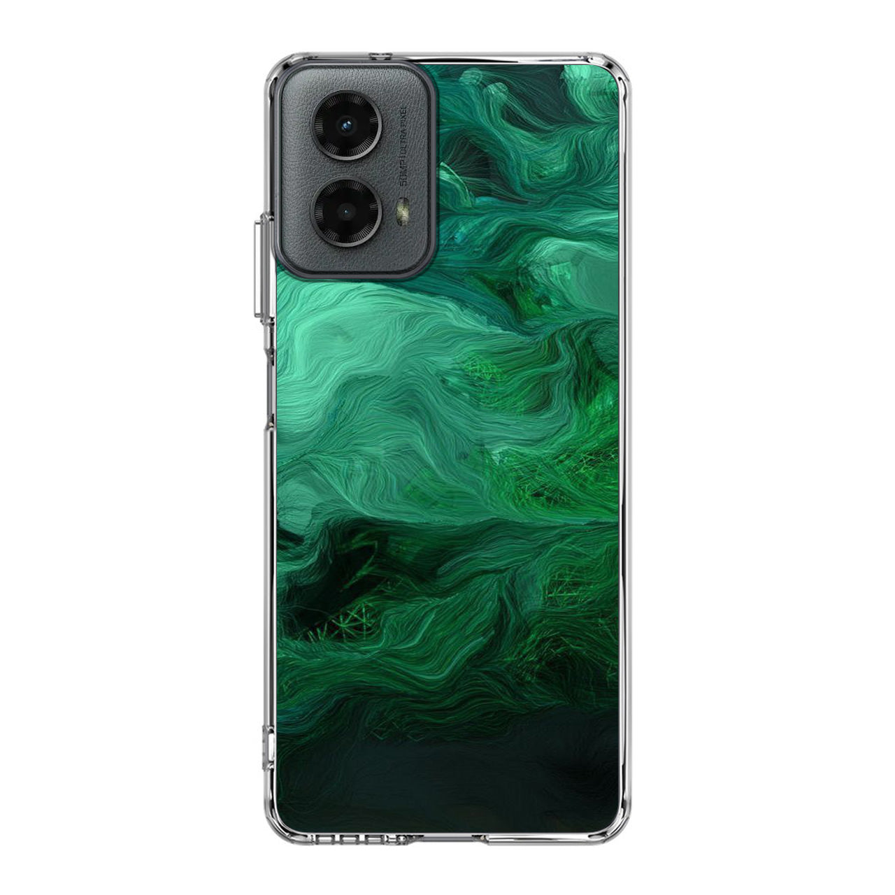 Green Abstract Art Motorola Moto G 5G 2024 Case