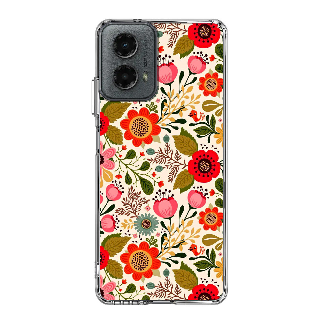 Hello Spring Pattern Motorola Moto G 5G 2024 Case
