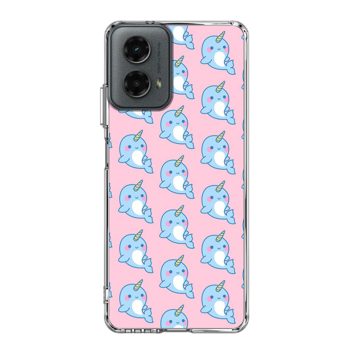 Horned Whales Pattern Motorola Moto G 5G 2024 Case