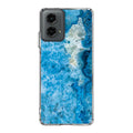 Navy Blue Marble Motorola Moto G 5G 2024 Case