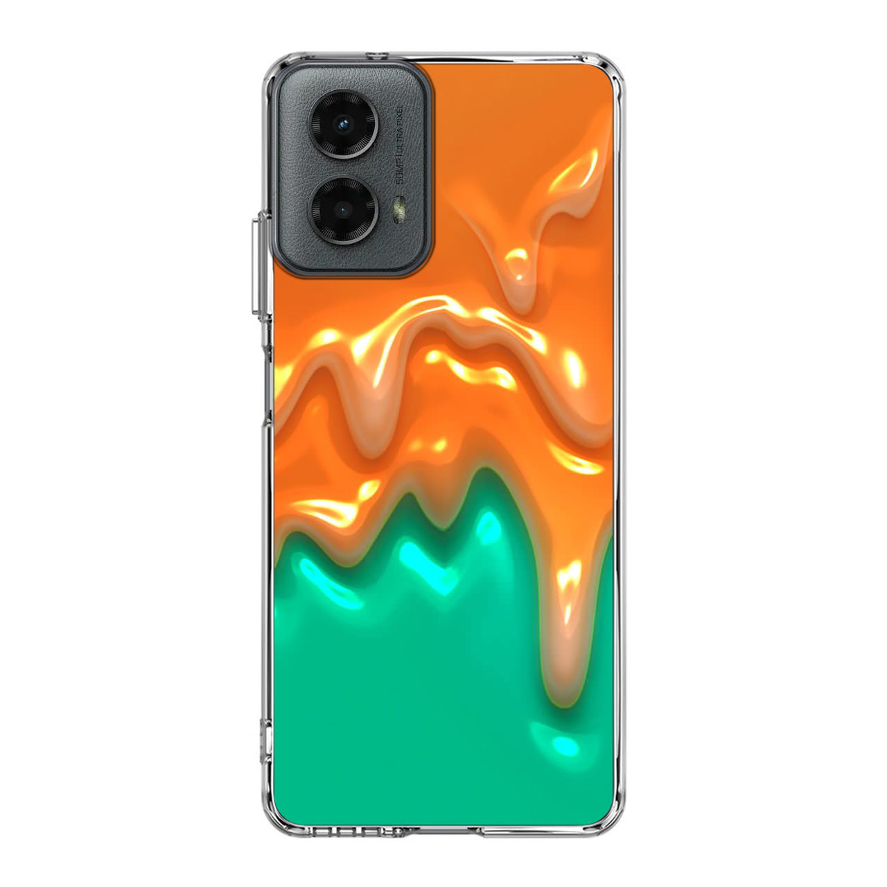 Orange Paint Dripping Motorola Moto G 5G 2024 Case
