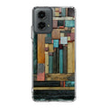 Painted Abstract Wood Sculptures Motorola Moto G 5G 2024 Case