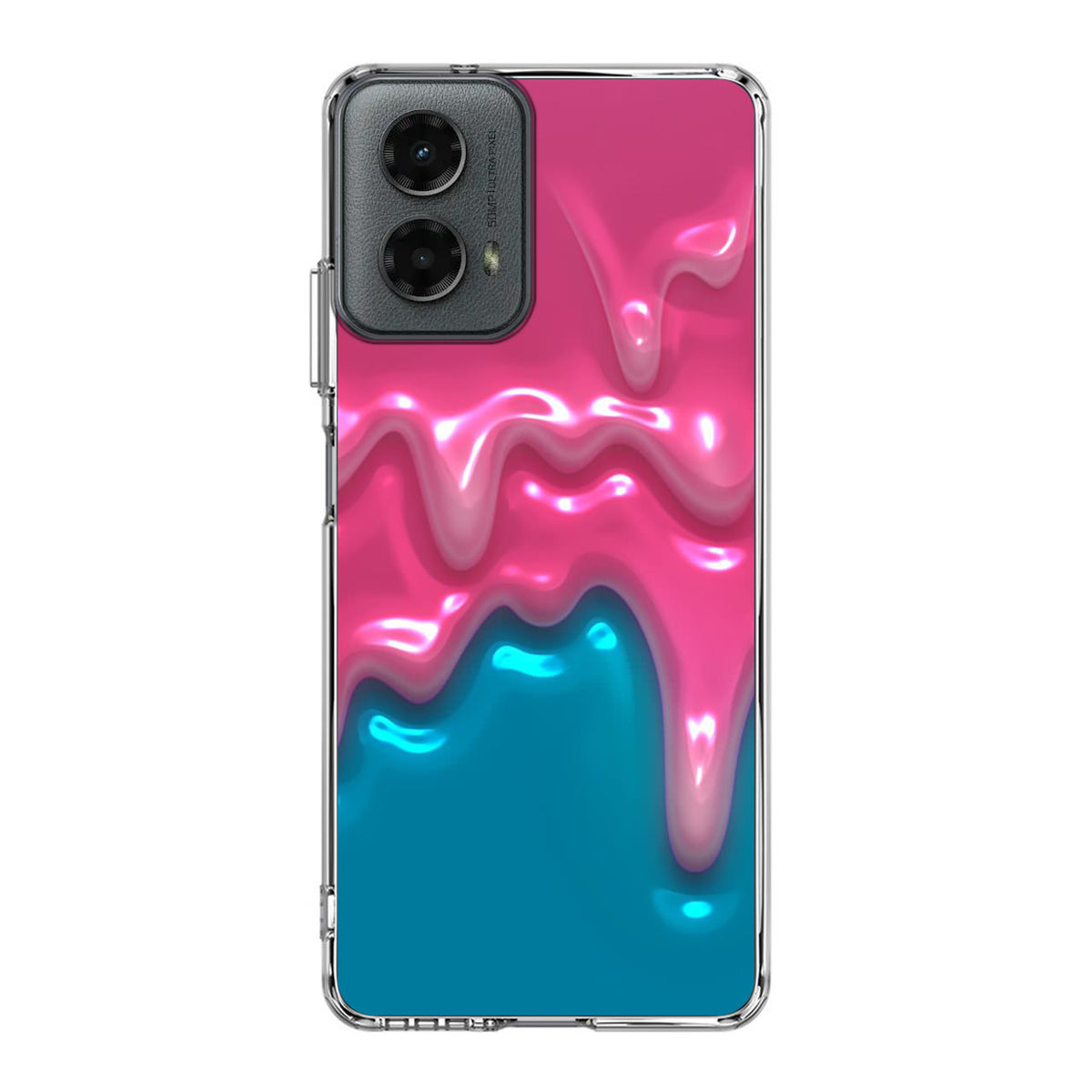 Pink Paint Dripping Motorola Moto G 5G 2024 Case
