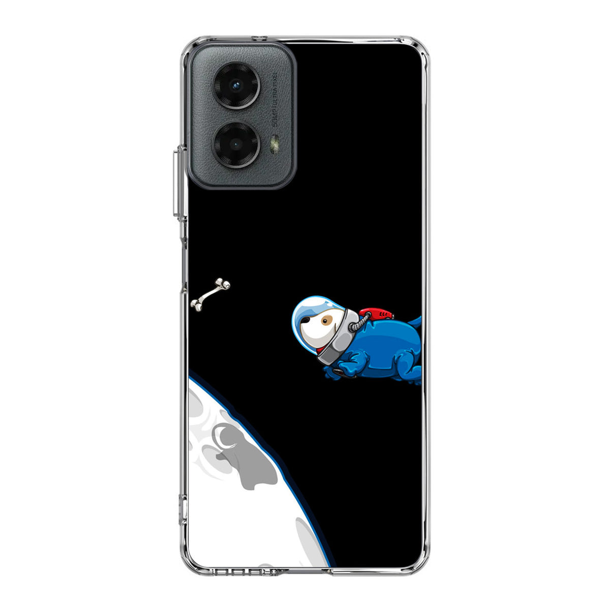 Space Dog Chasing A Bone Motorola Moto G 5G 2024 Case