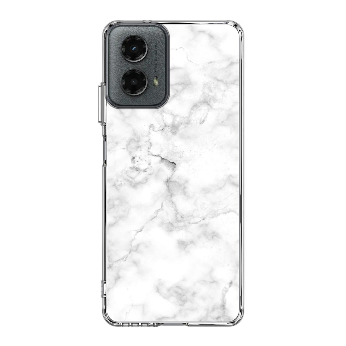White Marble Motorola Moto G 5G 2024 Case