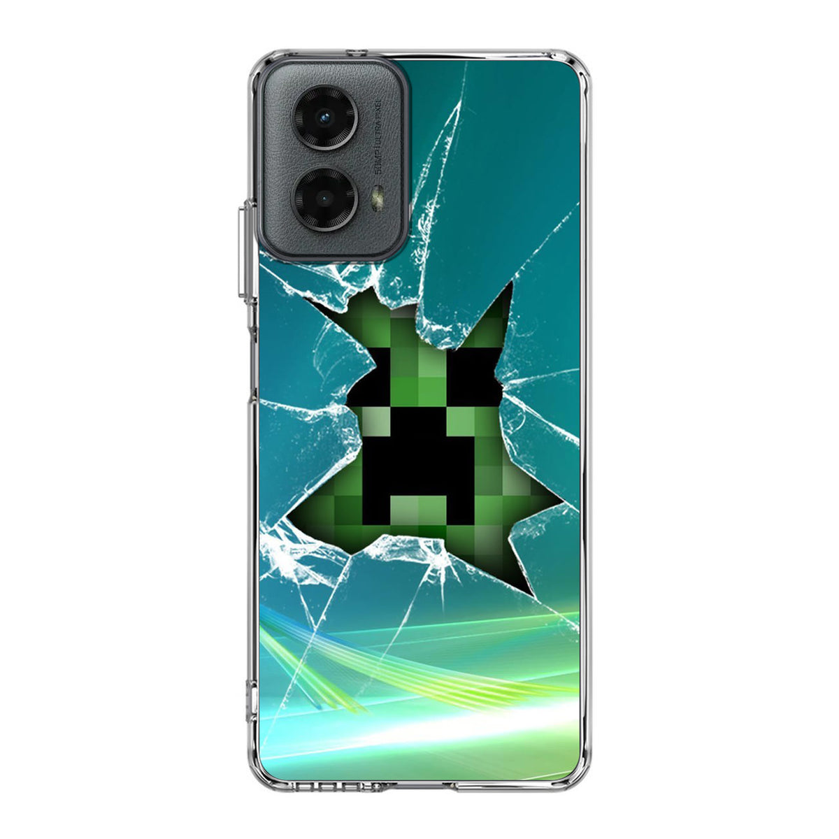 Creeper Glass Broken Green Motorola Moto G 5G 2024 Case