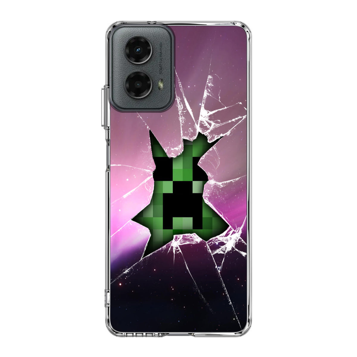 Creeper Glass Broken Violet Motorola Moto G 5G 2024 Case