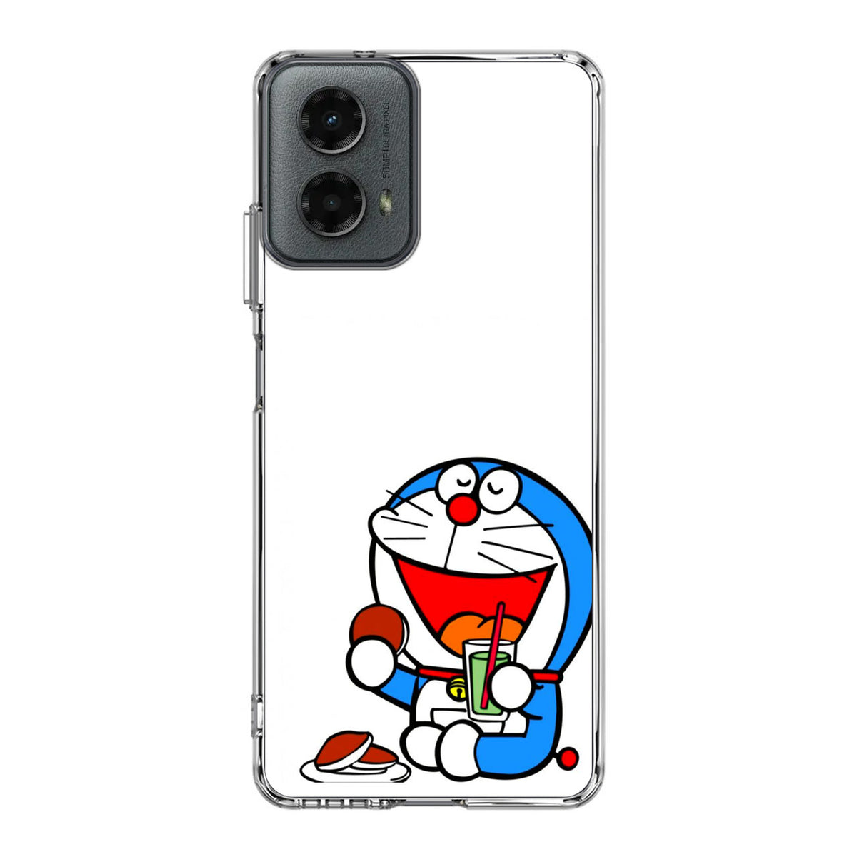Doraemon Minimalism Motorola Moto G 5G 2024 Case