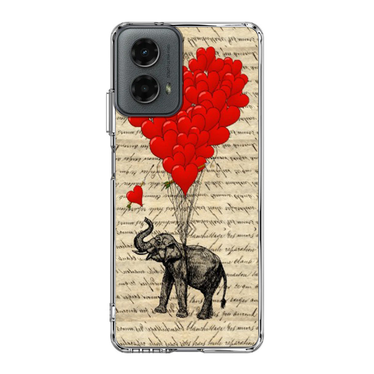 Elephant And Heart Motorola Moto G 5G 2024 Case