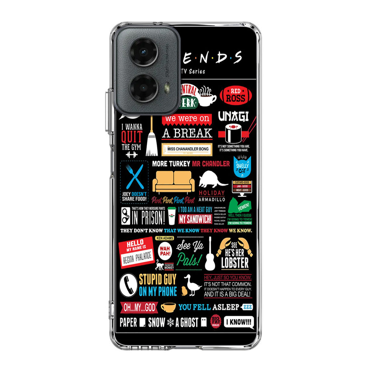 Friends TV Show Quotes Poster Motorola Moto G 5G 2024 Case