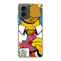 Homer Eats Donut Motorola Moto G 5G 2024 Case