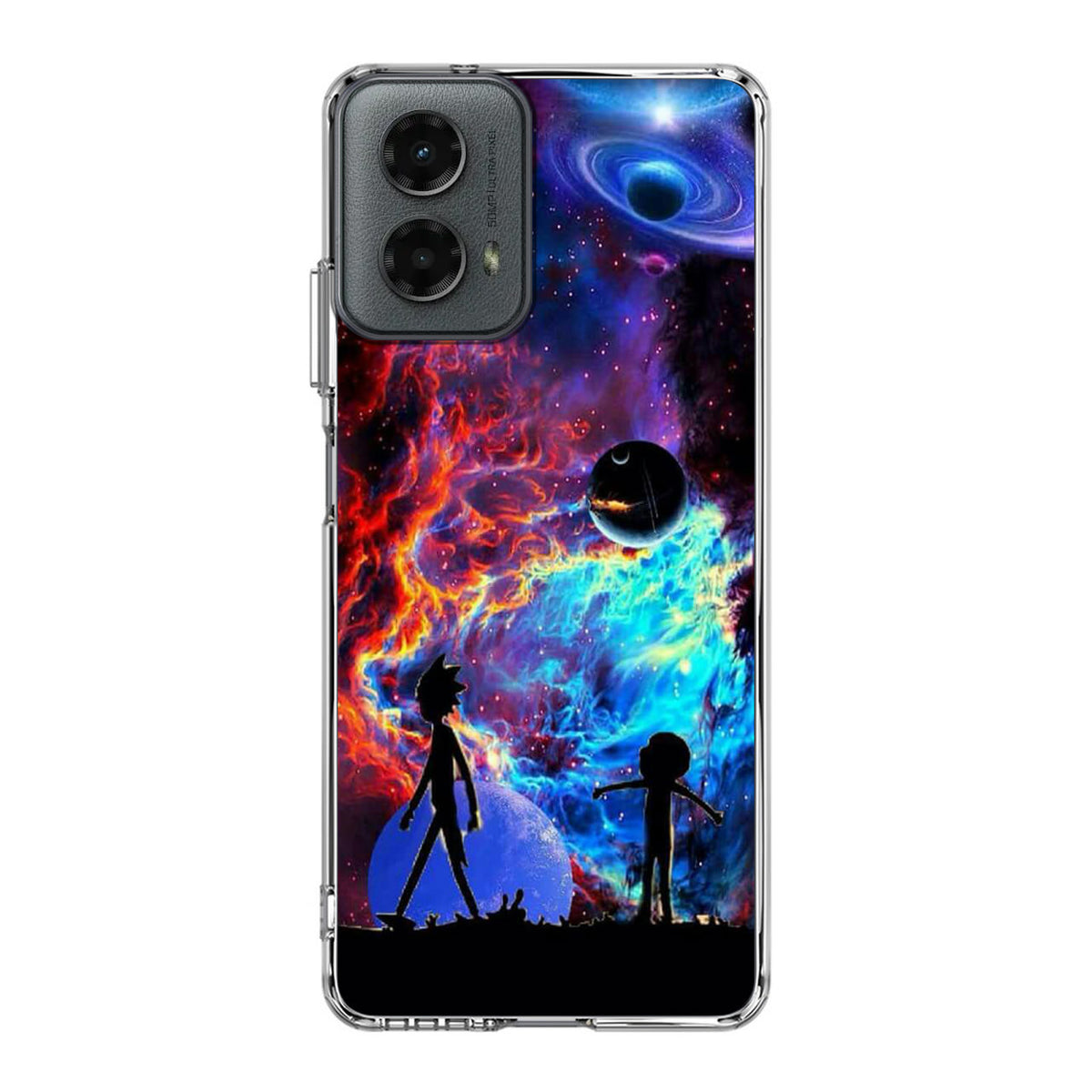 Rick And Morty Flat Galaxy Motorola Moto G 5G 2024 Case