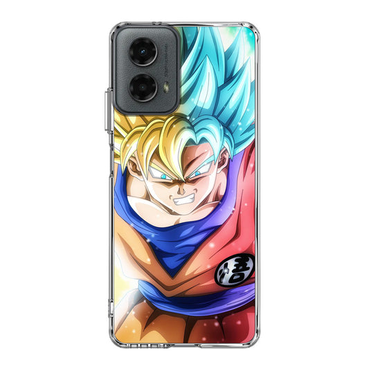 Goku SSJ 1 to SSJ Blue Motorola Moto G 5G 2024 Case