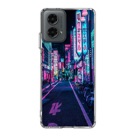 Tokyo Street Wonderful Neon Motorola Moto G 5G 2024 Case