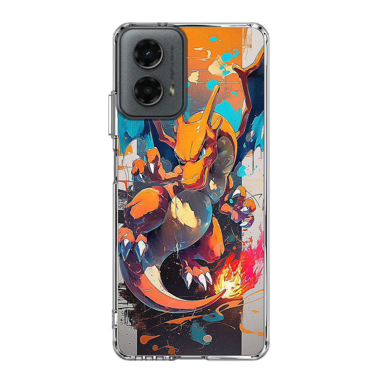 Charizard Inferno on Canvas Motorola Moto G 5G 2024 Case