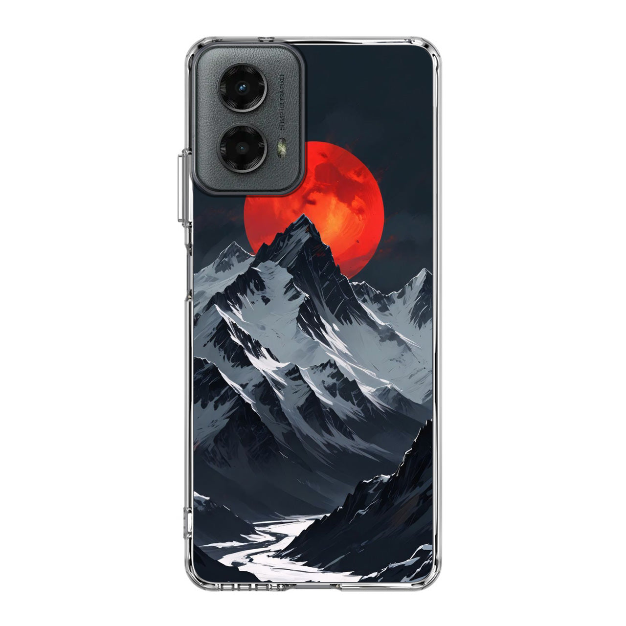 Crimson Eclipse The Mountain Motorola Moto G 5G 2024 Case